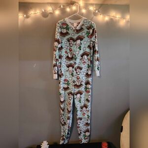Light Blue Christmas Jumpsuit